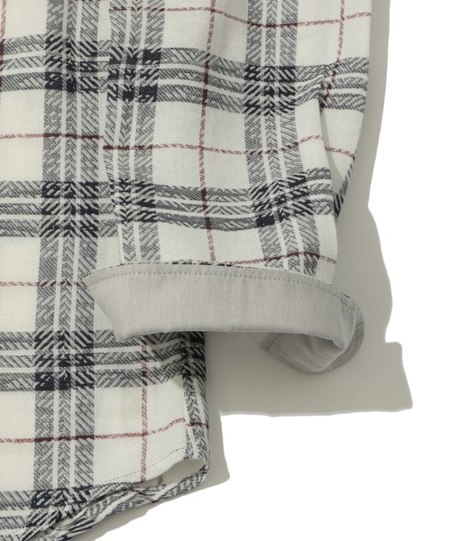 MEN'S BIGI（メンズビギ）の「カスレチェックジャガードカッタウェイスキッパーシャツ（シャツ/ブラウス・メンズ・グレー系その他/トリコロール・01/02/03/04）」の5枚目の写真