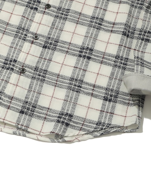 MEN'S BIGI（メンズビギ）の「カスレチェックジャガードカッタウェイスキッパーシャツ（シャツ/ブラウス・メンズ・グレー系その他/トリコロール・01/02/03/04）」の12枚目の写真