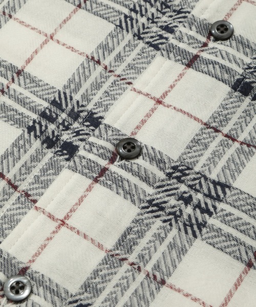 MEN'S BIGI（メンズビギ）の「カスレチェックジャガードカッタウェイスキッパーシャツ（シャツ/ブラウス・メンズ・グレー系その他/トリコロール・01/02/03/04）」の18枚目の写真