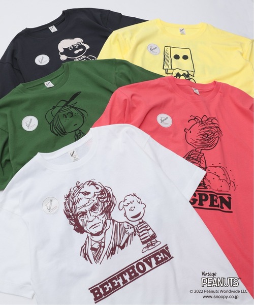 PEANUTS(ピーナッツ)の「【PEANUTS×SPORTS WEAR by relume】別注 SPECIAL 18/-OE 半袖Tシャツ(Tシャツ/カットソー・メンズ・ホワイト/ブラック/ピンク/イエロー/グリーン・M/L/XL)」の6枚目の写真
