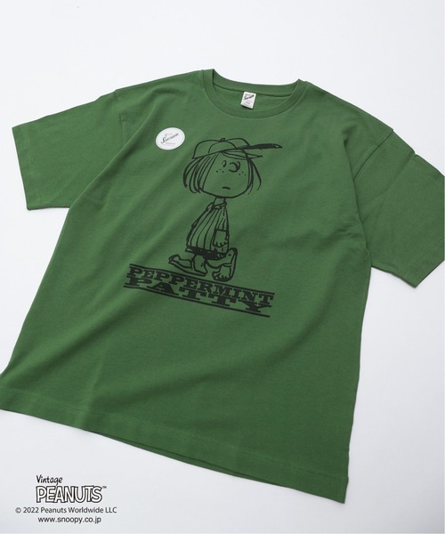 PEANUTS(ピーナッツ)の「【PEANUTS×SPORTS WEAR by relume】別注 SPECIAL 18/-OE 半袖Tシャツ(Tシャツ/カットソー・メンズ・ホワイト/ブラック/ピンク/イエロー/グリーン・M/L/XL)」の21枚目の写真