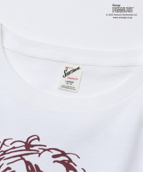 PEANUTS(ピーナッツ)の「【PEANUTS×SPORTS WEAR by relume】別注 SPECIAL 18/-OE 半袖Tシャツ(Tシャツ/カットソー・メンズ・ホワイト/ブラック/ピンク/イエロー/グリーン・M/L/XL)」の19枚目の写真