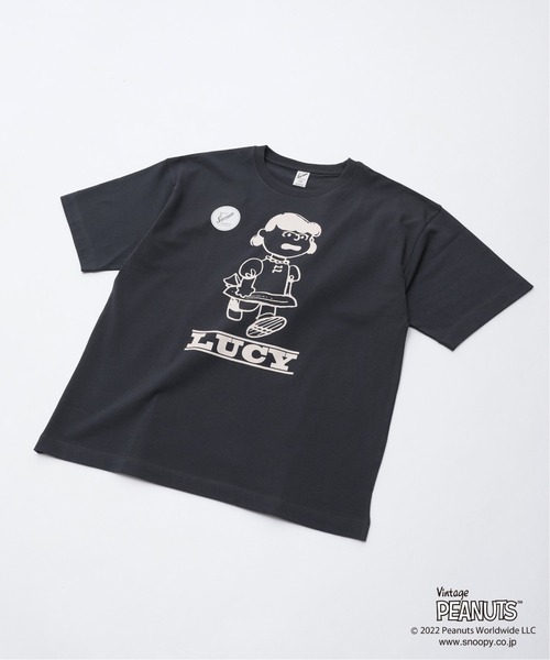 PEANUTS(ピーナッツ)の「【PEANUTS×SPORTS WEAR by relume】別注 SPECIAL 18/-OE 半袖Tシャツ(Tシャツ/カットソー・メンズ・ホワイト/ブラック/ピンク/イエロー/グリーン・M/L/XL)」の9枚目の写真