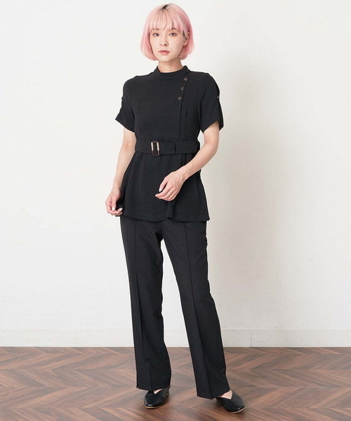 A de a.v.v(アードアー・ヴェ・ヴェ)の「バイカラーパイピングパンツ(その他パンツ・レディース・ライトブルー/ベージュ/ブラック・36/38)」の7枚目の写真