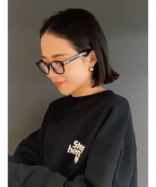 Ungrid（アングリッド）の「ラウンドフレーム伊達メガネ（サングラス・レディース・ブラック/ブラウン・FREE）」の9枚目の写真