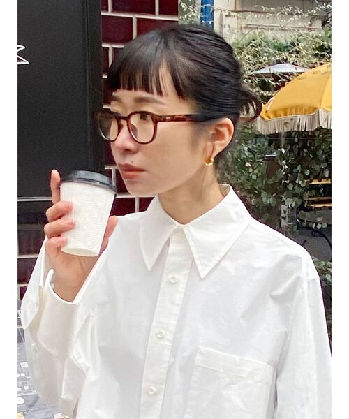 Ungrid（アングリッド）の「ラウンドフレーム伊達メガネ（サングラス・レディース・ブラック/ブラウン・FREE）」の5枚目の写真