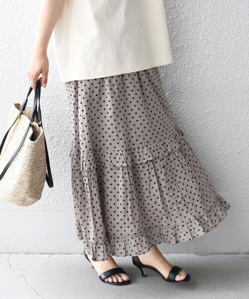 NE QUITTEZ PAS!（ヌキテパ）の「ne Quittez pas:〈洗濯機可能〉ドットスカート◆（スカート・レディース・ブラック/グレー・ONE SIZE）」の16枚目の写真
