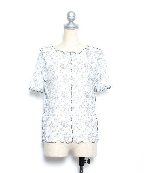 AS KNOW AS PINKY(アズノゥアズピンキー)の「シアーに花開くメロープルオーバー(Tシャツ/カットソー・レディース・ブラック/オレンジ・FREE)」の13枚目の写真