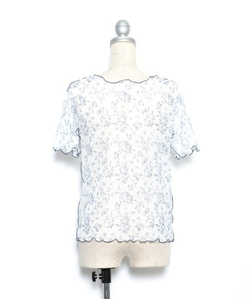 AS KNOW AS PINKY(アズノゥアズピンキー)の「シアーに花開くメロープルオーバー(Tシャツ/カットソー・レディース・ブラック/オレンジ・FREE)」の15枚目の写真