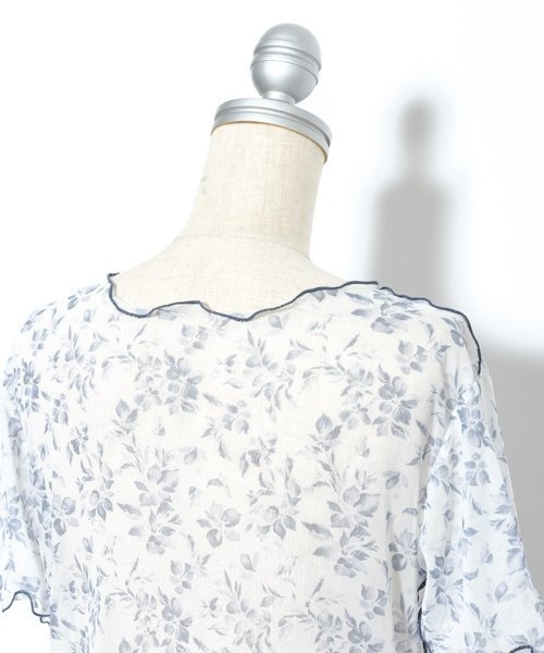 AS KNOW AS PINKY(アズノゥアズピンキー)の「シアーに花開くメロープルオーバー(Tシャツ/カットソー・レディース・ブラック/オレンジ・FREE)」の17枚目の写真