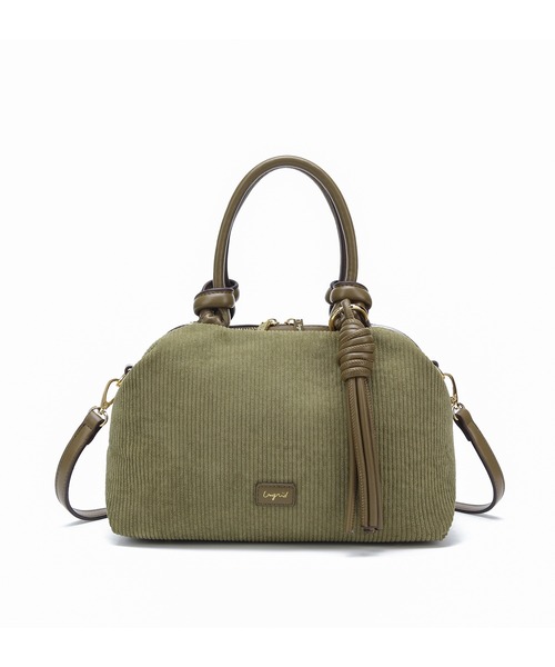 Ungrid(アングリッド)の「【Ungrid/アングリッド】ツイストタッセル コーデュロイ ボストンバッグ(ボストンバッグ・レディース・ブラック/カーキ/グレイッシュベージュ/ブラウン/ベージュ・FREE)」の17枚目の写真