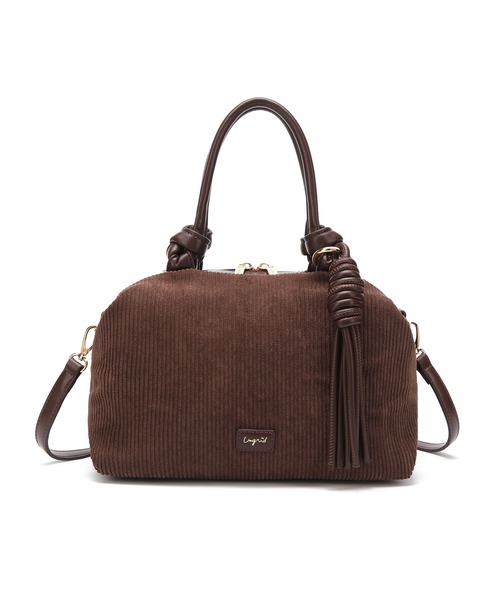 Ungrid(アングリッド)の「【Ungrid/アングリッド】ツイストタッセル コーデュロイ ボストンバッグ(ボストンバッグ・レディース・ブラック/カーキ/グレイッシュベージュ/ブラウン/ベージュ・FREE)」の6枚目の写真