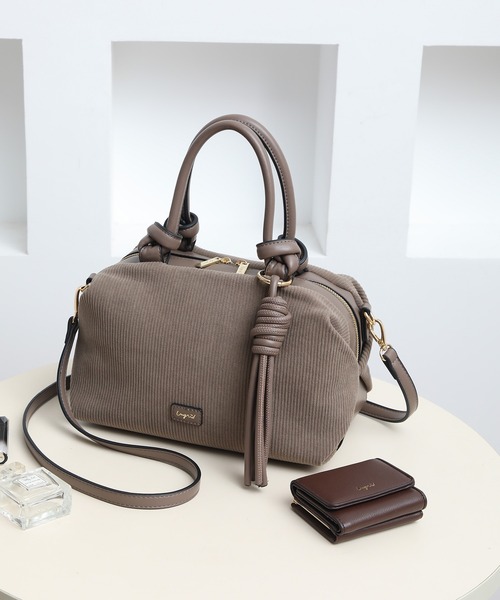 Ungrid(アングリッド)の「【Ungrid/アングリッド】ツイストタッセル コーデュロイ ボストンバッグ(ボストンバッグ・レディース・ブラック/カーキ/グレイッシュベージュ/ブラウン/ベージュ・FREE)」の13枚目の写真