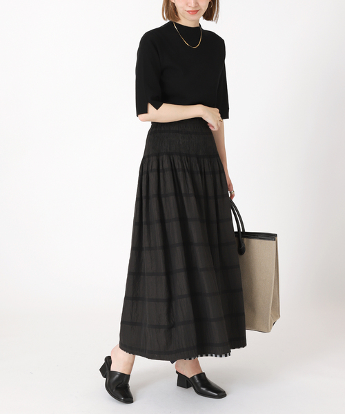 B.C STOCK（ベーセーストック）の「ソウバリ5分袖プルオーバー（ニット/セーター・レディース・ブラック/ネイビー/イエロー/ブルー/ナチュラル・FREE）」の17枚目の写真