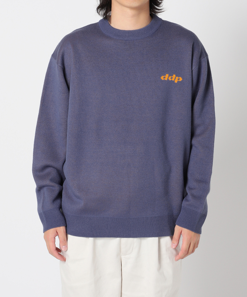 JOURNAL STANDARD(ジャーナルスタンダード)の「WEB限定【ddp×JOURNAL STANDARD】 別注ジャカードクルーネックニット(ニット/セーター・メンズ・ナチュラル/ブラック/ネイビー・MEDIUM/LARGE)」の4枚目の写真