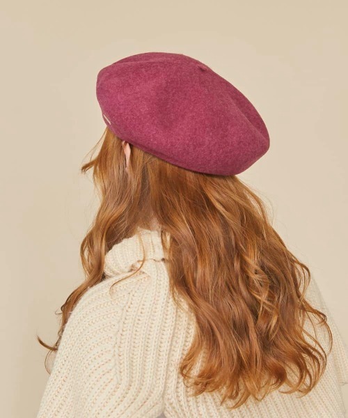 kaorinomori(カオリノモリ)の「kaorinomori ディブベレー(ハンチング/ベレー帽・レディース・ホワイト/ブラック/ベージュ/ピンク/ブルー/ダークパープル・M/57.5cm)」の18枚目の写真