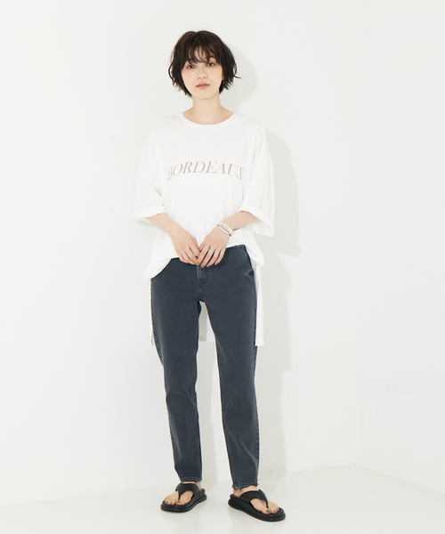 Rouge vif（ルージュヴィフ）の「FLAVOR TEE 別注Tシャツ（Tシャツ/カットソー・レディース・ホワイト/ベージュ・フリー）」の4枚目の写真