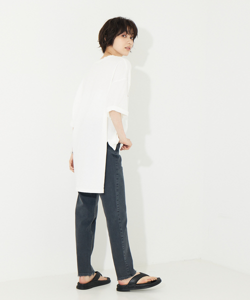 Rouge vif（ルージュヴィフ）の「FLAVOR TEE 別注Tシャツ（Tシャツ/カットソー・レディース・ホワイト/ベージュ・フリー）」の5枚目の写真