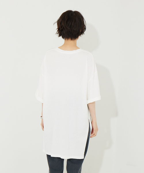 Rouge vif（ルージュヴィフ）の「FLAVOR TEE 別注Tシャツ（Tシャツ/カットソー・レディース・ホワイト/ベージュ・フリー）」の7枚目の写真