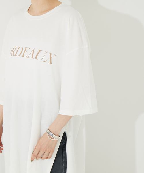 Rouge vif（ルージュヴィフ）の「FLAVOR TEE 別注Tシャツ（Tシャツ/カットソー・レディース・ホワイト/ベージュ・フリー）」の10枚目の写真