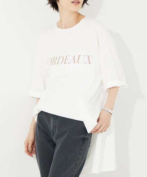 Rouge vif（ルージュヴィフ）の「FLAVOR TEE 別注Tシャツ（Tシャツ/カットソー・レディース・ホワイト/ベージュ・フリー）」の2枚目の写真