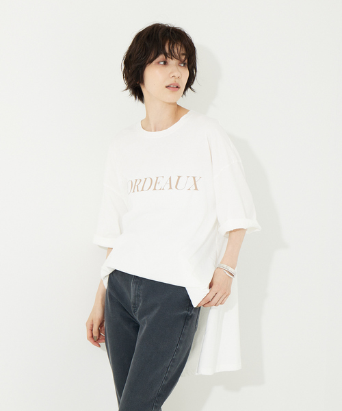 Rouge vif（ルージュヴィフ）の「FLAVOR TEE 別注Tシャツ（Tシャツ/カットソー・レディース・ホワイト/ベージュ・フリー）」の18枚目の写真