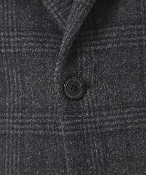 green label relaxing（グリーンレーベルリラクシング）の「S100 ショートビーバー チェック チェスター コート（チェスターコート・メンズ・ネイビー/ダークグレー・XS/S/M/L/XL）」の20枚目の写真