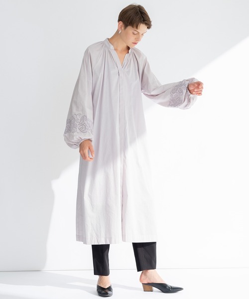 N.O.R.C（ノーク）の「カットワーク刺繍ワンピース（ワンピース・レディース・ライラック/ライトグリーン/オレンジ/ブラック・S/M）」の3枚目の写真