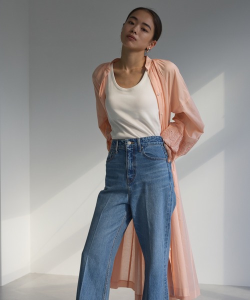 N.O.R.C（ノーク）の「カットワーク刺繍ワンピース（ワンピース・レディース・ライラック/ライトグリーン/オレンジ/ブラック・S/M）」の4枚目の写真