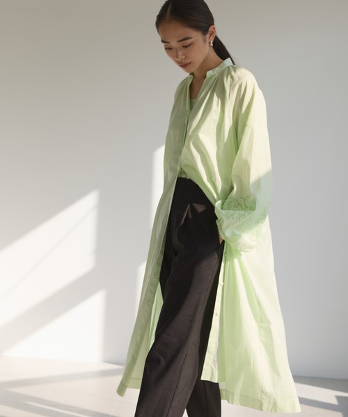 N.O.R.C（ノーク）の「カットワーク刺繍ワンピース（ワンピース・レディース・ライラック/ライトグリーン/オレンジ/ブラック・S/M）」の7枚目の写真