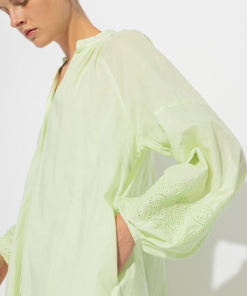 N.O.R.C（ノーク）の「カットワーク刺繍ワンピース（ワンピース・レディース・ライラック/ライトグリーン/オレンジ/ブラック・S/M）」の9枚目の写真