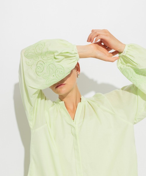 N.O.R.C（ノーク）の「カットワーク刺繍ワンピース（ワンピース・レディース・ライラック/ライトグリーン/オレンジ/ブラック・S/M）」の14枚目の写真