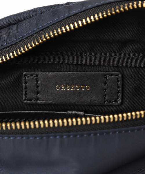 【ピノ】ORSERTO ネイビー ボディバッグ ORSETTO（オルセット）の「【ORSETTO/オルセット】ナイロンボディ