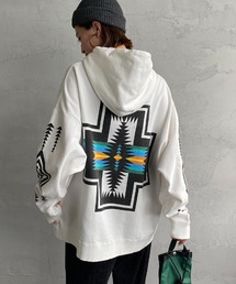 [PENDLETON/ペンドルトン] 別注 ネイティブ柄 バックプリントスウェットパーカー