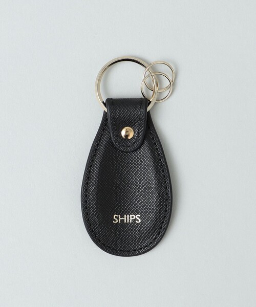☕ ’80 BOAT HOUSE ブラス キーホルダー SHIPS: SAFFIANO LEATHER シューホーン キーホルダー（キーホルダー