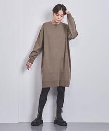 UNITED ARROWS | C/CA クルーネック ニットワンピース(ワンピース)