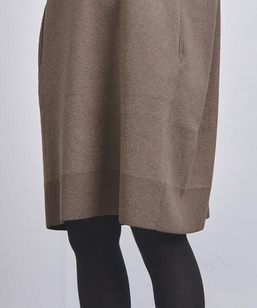 UNITED ARROWS（ユナイテッドアローズ）の「C/CA クルーネック ニットワンピース（ワンピース・レディース・ブラック/モカ・FREE）」の10枚目の写真