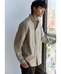 green label relaxing | コットンWLストライプ ジャストルーズ シャツ -ウォッシャブル-(シャツ/ブラウス)
