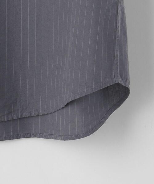 green label relaxing(グリーンレーベルリラクシング)の「コットンWLストライプ ジャストルーズ シャツ -ウォッシャブル-(シャツ/ブラウス・メンズ・ダークグリーン/ベージュ/ダークグレー・S/M/L/XL)」の17枚目の写真