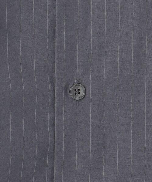 green label relaxing(グリーンレーベルリラクシング)の「コットンWLストライプ ジャストルーズ シャツ -ウォッシャブル-(シャツ/ブラウス・メンズ・ダークグリーン/ベージュ/ダークグレー・S/M/L/XL)」の19枚目の写真
