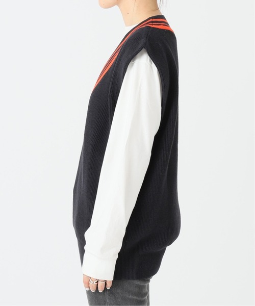 journal standard L'essage（ジャーナルスタンダードレサージュ）の「COラインベスト（ベスト・レディース・ネイビー/アイボリー・FREE）」の21枚目の写真