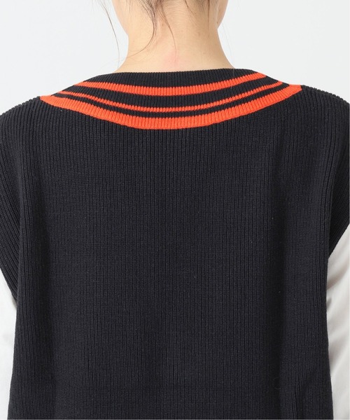 journal standard L'essage（ジャーナルスタンダードレサージュ）の「COラインベスト（ベスト・レディース・ネイビー/アイボリー・FREE）」の11枚目の写真