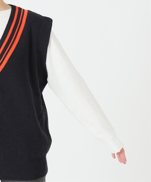 journal standard L'essage（ジャーナルスタンダードレサージュ）の「COラインベスト（ベスト・レディース・ネイビー/アイボリー・FREE）」の18枚目の写真