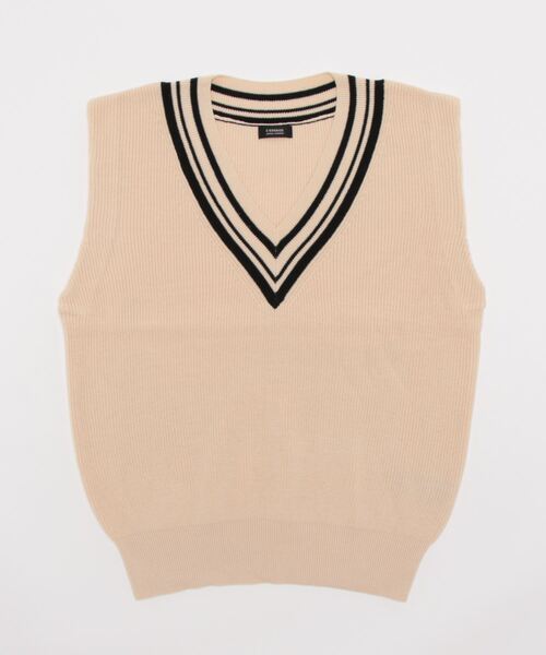 journal standard L'essage（ジャーナルスタンダードレサージュ）の「COラインベスト（ベスト・レディース・ネイビー/アイボリー・FREE）」の19枚目の写真