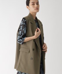 OPAQUE.CLIP | ダブルブレスト テーラードベスト【JAPAN FABRIC/WEB限定サイズ】(ベスト)