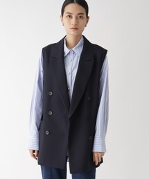 OPAQUE.CLIP | ダブルブレスト テーラードベスト【JAPAN FABRIC/WEB限定サイズ】(ベスト)