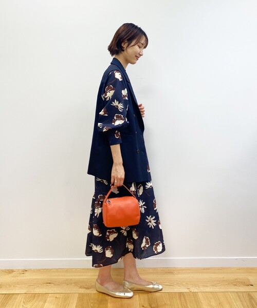 OPAQUE.CLIP（オペークドットクリップ）の「◆ダブルブレスト テーラードベスト【JAPAN FABRIC/WEB限定サイズ】（ベスト・レディース・ブラウン系その他/ダークネイビー・40/38/36）」の8枚目の写真