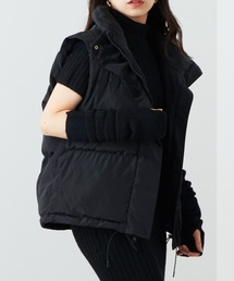 リバーシブルミドル中綿ベスト