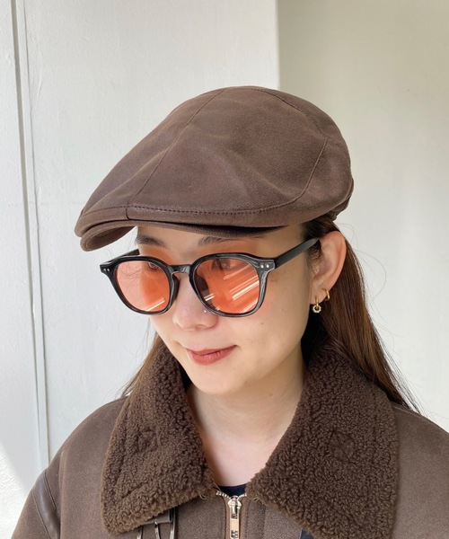 SHAGGIE(シャギー)の「スウェードハンチング帽(ハンチング/ベレー帽・レディース・ブラック/ブラウン・FREE)」の14枚目の写真