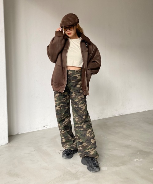 SHAGGIE(シャギー)の「スウェードハンチング帽(ハンチング/ベレー帽・レディース・ブラック/ブラウン・FREE)」の15枚目の写真